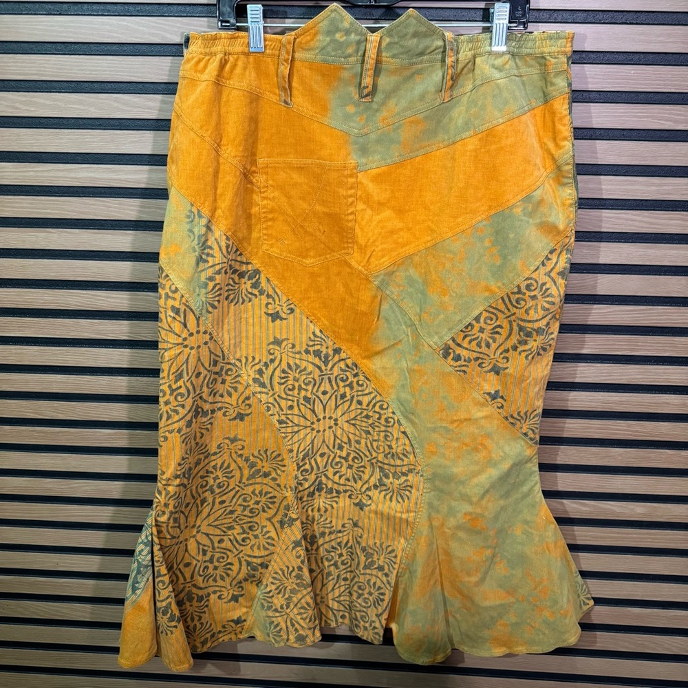 Alan Wez Women's Patterned Patchwork Midi Skirt I… - image 8